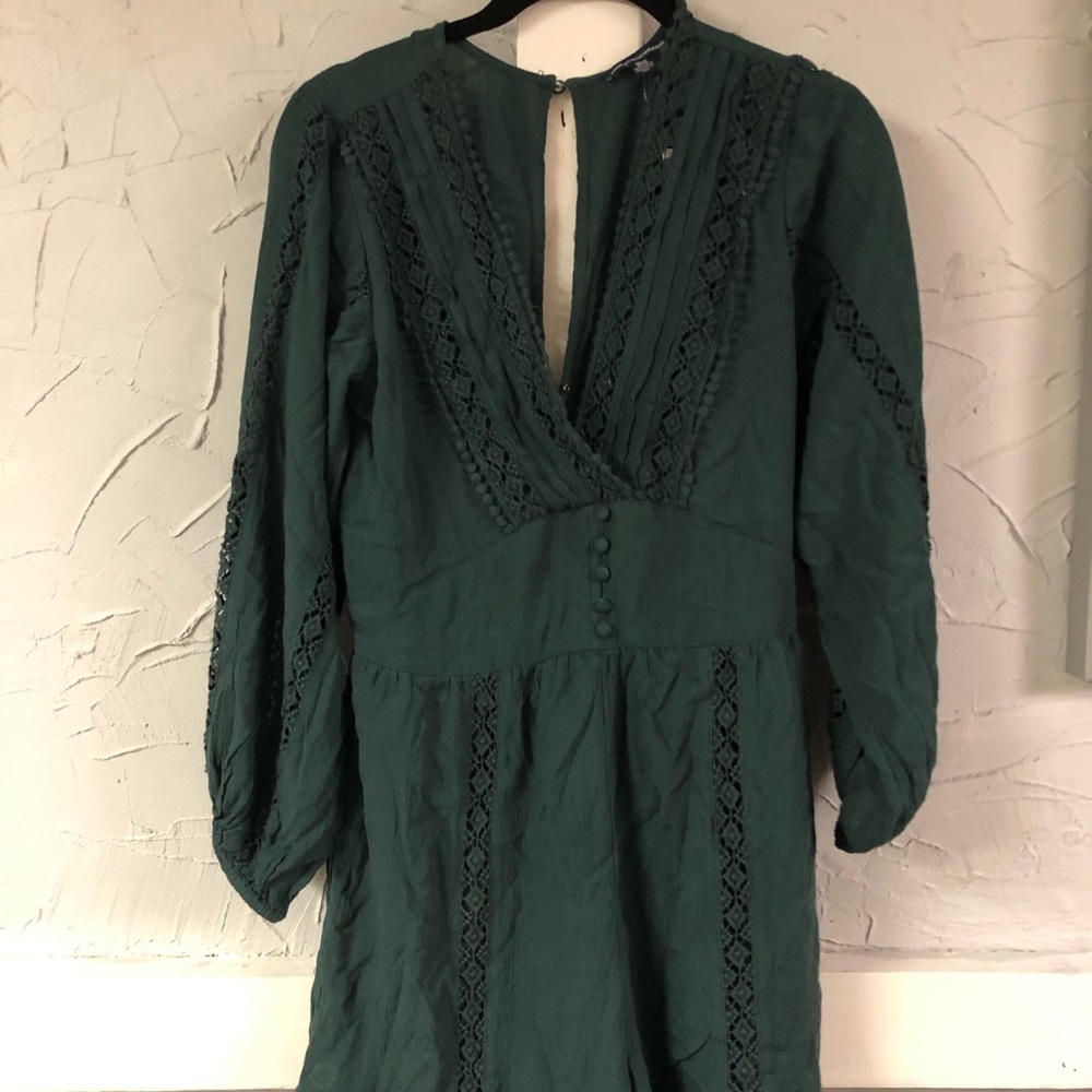 American Eagle teal blue romper xs